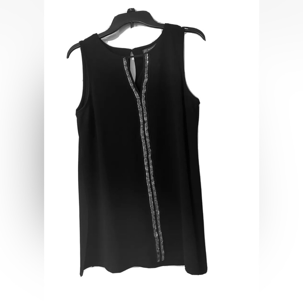 ADRIANNA PAPELL Black Tunic Top Women’s Size Medium